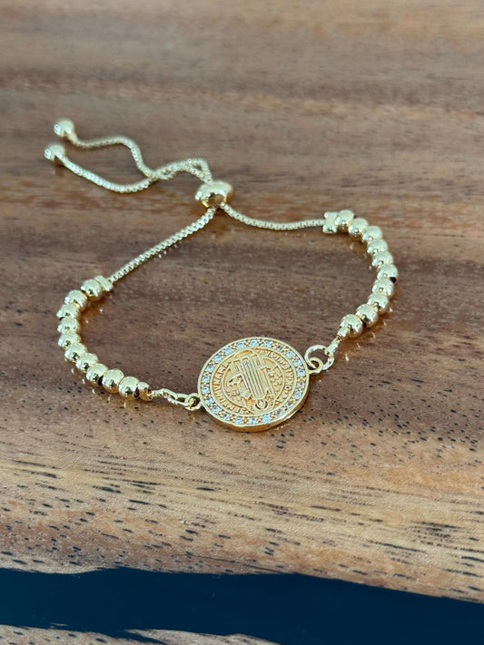 Pulsera con Dije de Virgen