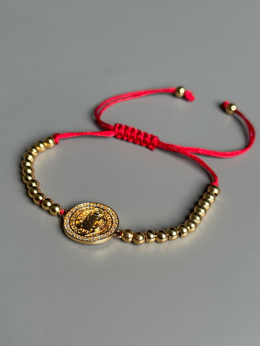 Pulsera con Dije de Virgen