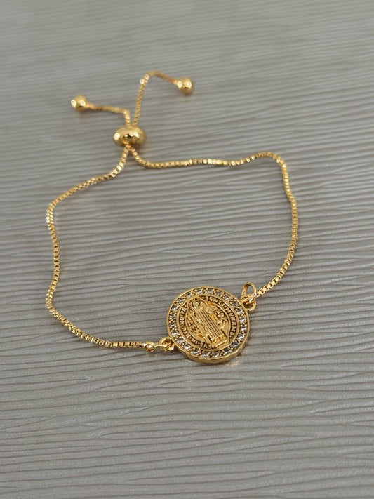 Pulsera con Dije de Virgen