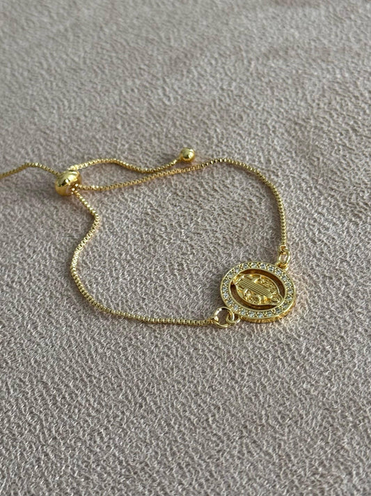Pulsera con Dije de Virgen