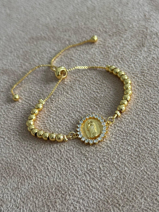 Pulsera con Dije de Virgen