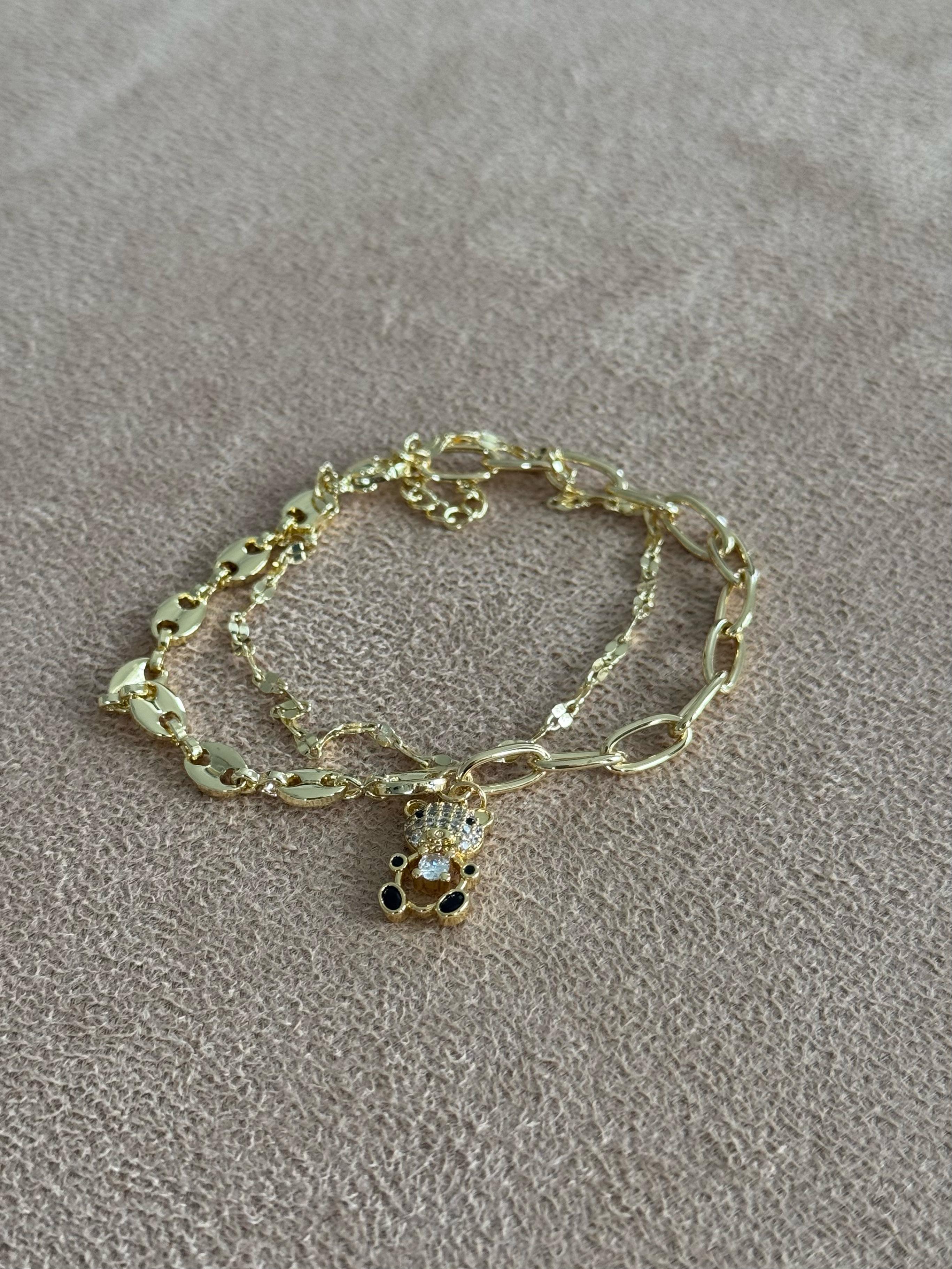 Pulsera de Oso Dorado